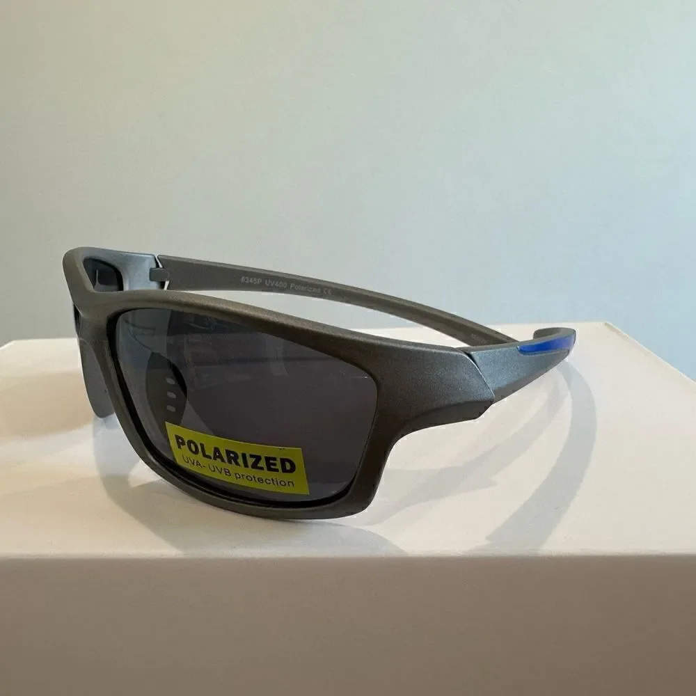 Razor Style Sporty Sunglasses, Plastic Frames, Polarized Lenses, UVA-UVB Protect